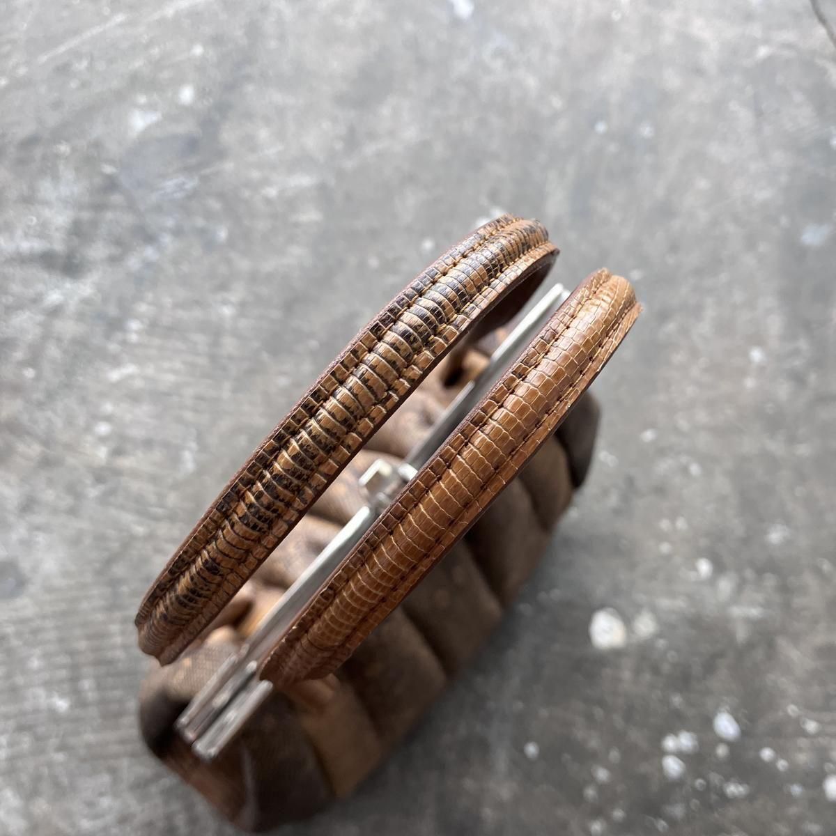 ơ ֥饦 󥰥ޡꥶ ϥɥХåVintage Lizard Leather Hand Bag