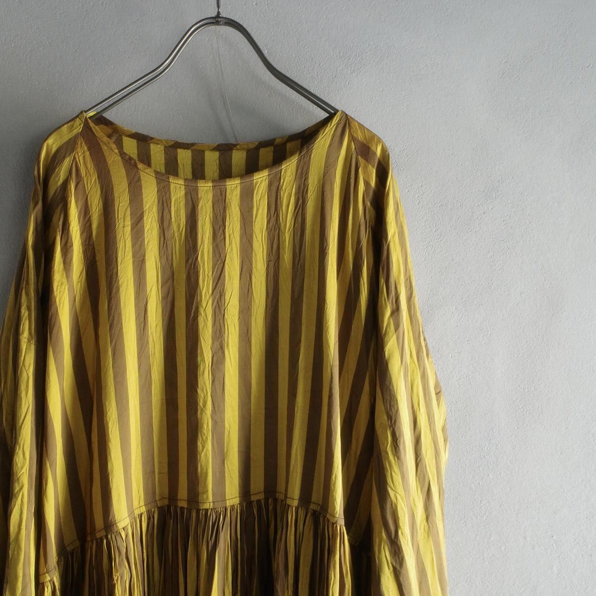 美品◆希少◆Christian Peauクリスチャンポー◆ストライプスカート CHRISTIAN PEAU CP 0460010 DRESS（クリスチャン ポー ドレス