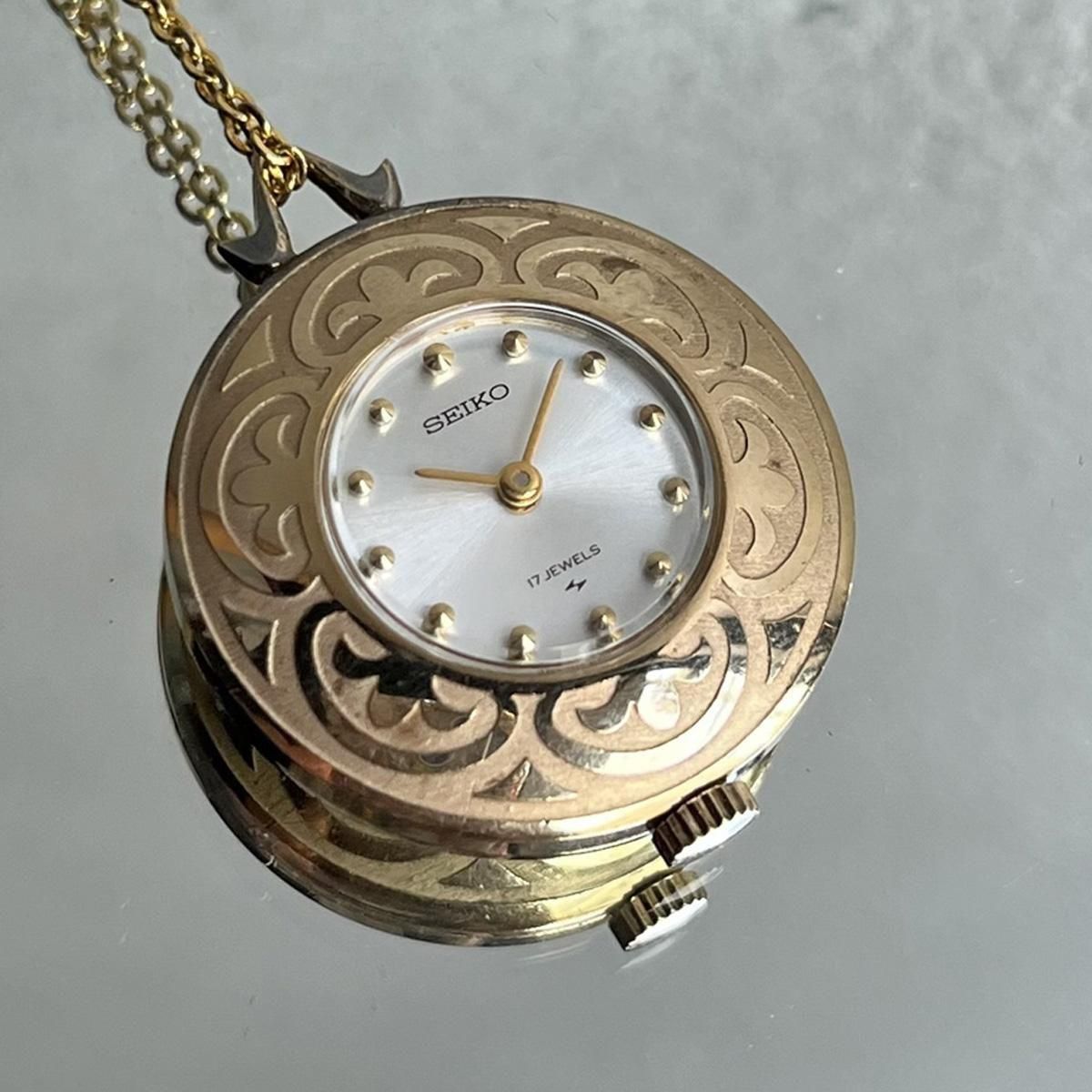 <img class='new_mark_img1' src='https://img.shop-pro.jp/img/new/icons13.gif' style='border:none;display:inline;margin:0px;padding:0px;width:auto;' />SEIKO PENDANT WATCHʥ ڥȥå GOLD
