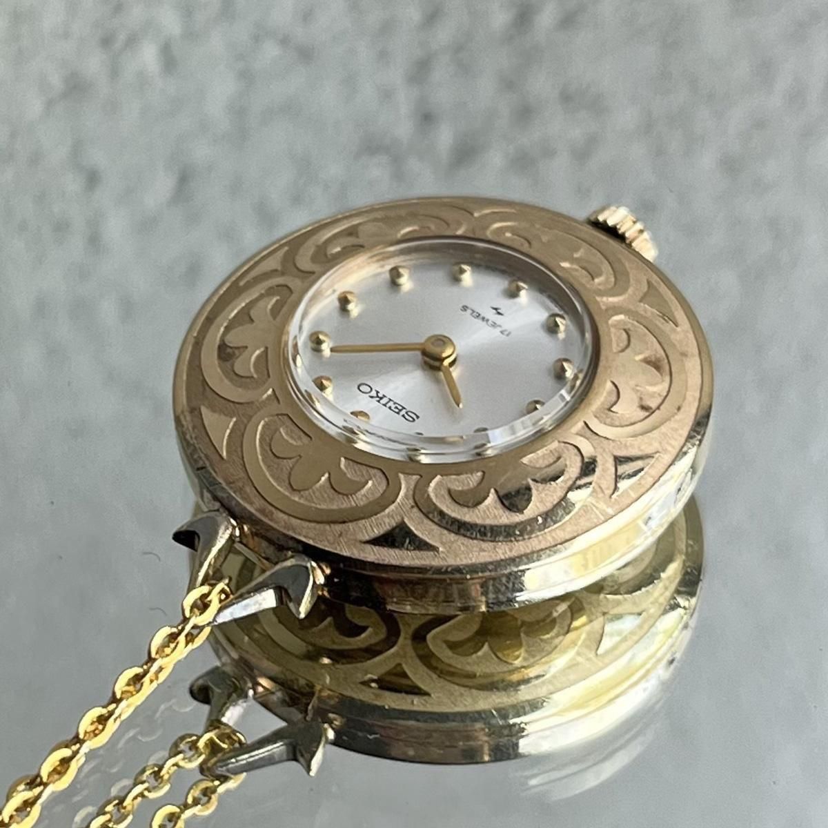 <img class='new_mark_img1' src='https://img.shop-pro.jp/img/new/icons13.gif' style='border:none;display:inline;margin:0px;padding:0px;width:auto;' />SEIKO PENDANT WATCHʥ ڥȥå GOLD