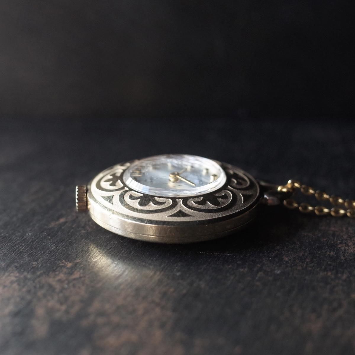 SEIKO PENDANT WATCH（セイコー ペンダントウォッチ）唐草模様