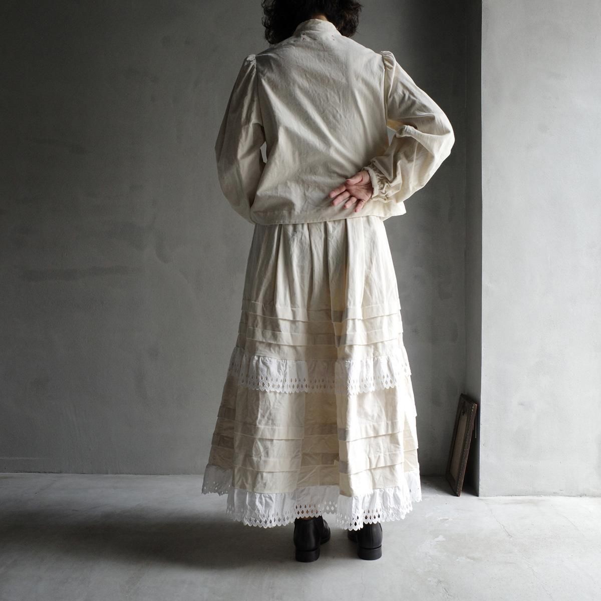 <img class='new_mark_img1' src='https://img.shop-pro.jp/img/new/icons13.gif' style='border:none;display:inline;margin:0px;padding:0px;width:auto;' />HALLELUJAH 7, Jupe Edouardienneʥϥ ɥǥ ȡOff White