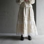 <img class='new_mark_img1' src='https://img.shop-pro.jp/img/new/icons13.gif' style='border:none;display:inline;margin:0px;padding:0px;width:auto;' />HALLELUJAH 7, Jupe Edouardienneʥϥ ɥǥ ȡOff White