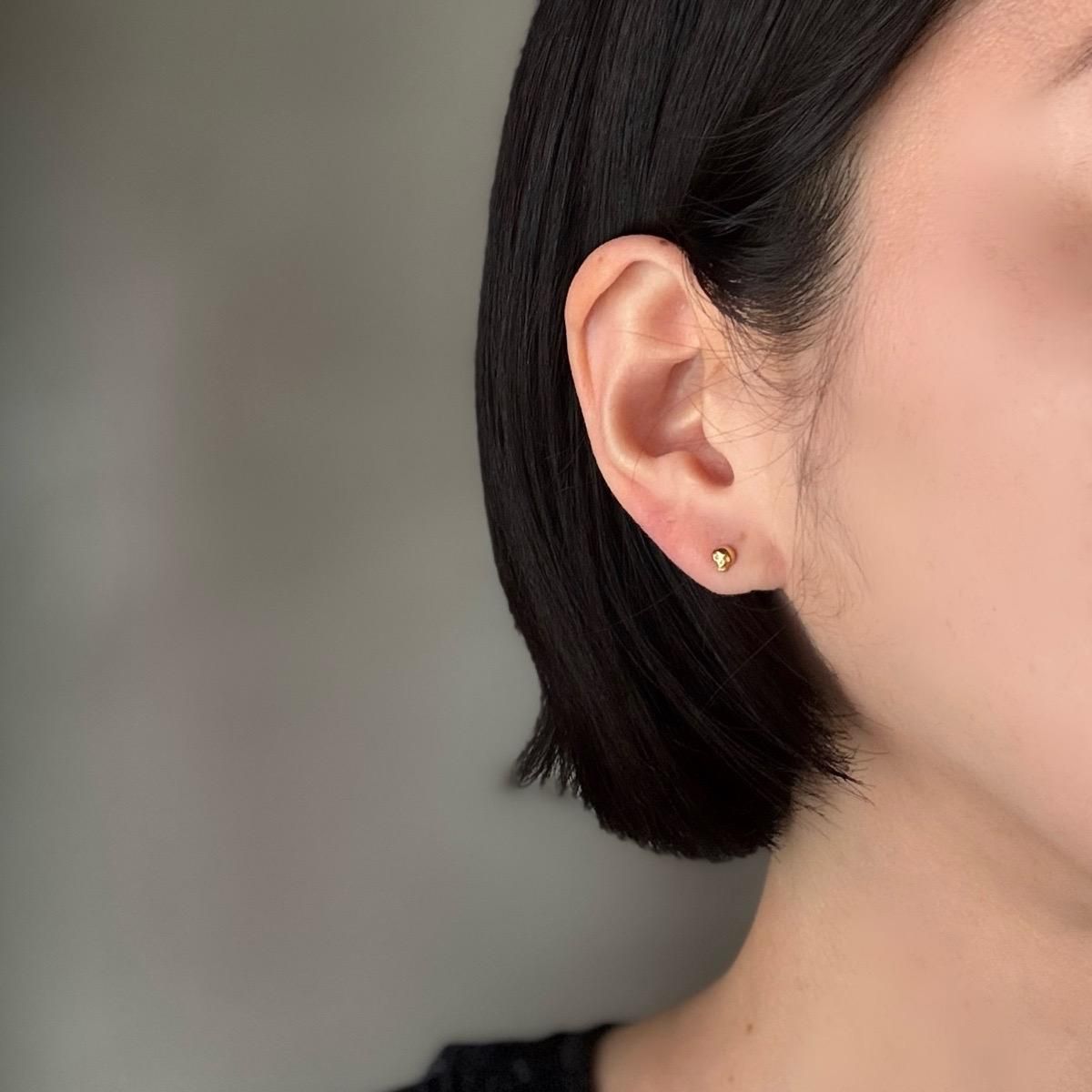 <img class='new_mark_img1' src='https://img.shop-pro.jp/img/new/icons13.gif' style='border:none;display:inline;margin:0px;padding:0px;width:auto;' />momocreatura Micro Skull Stud Earrings Goldʥ⥯ꥢ ޥ åԥ  ɡ