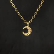<img class='new_mark_img1' src='https://img.shop-pro.jp/img/new/icons13.gif' style='border:none;display:inline;margin:0px;padding:0px;width:auto;' />momocreatura Micro Crescent Moon Necklace Goldʥ⥯ꥢ ޥ ͥå쥹 ɡ