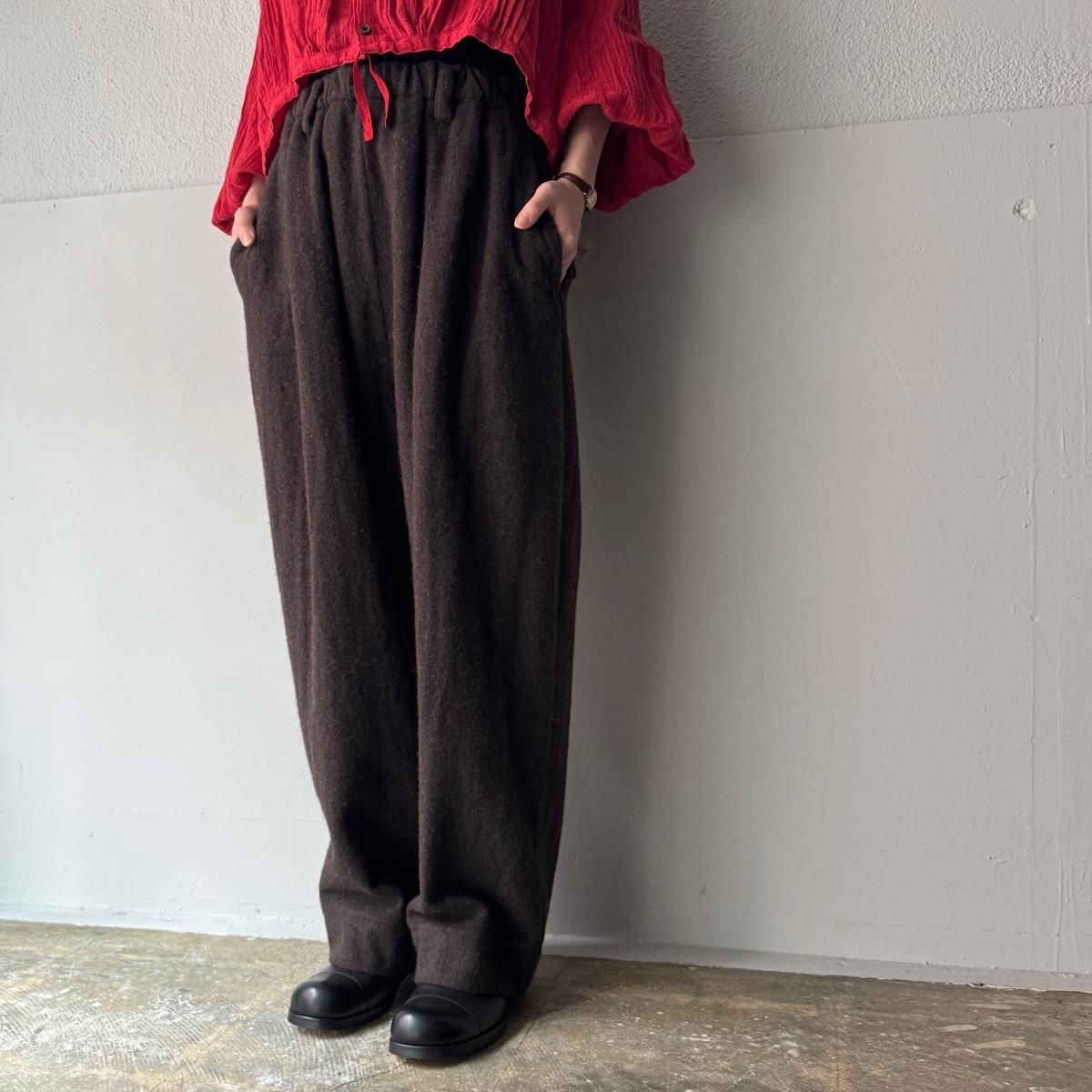 <img class='new_mark_img1' src='https://img.shop-pro.jp/img/new/icons13.gif' style='border:none;display:inline;margin:0px;padding:0px;width:auto;' />suzuki takayuki fulling wide-straight pantsʥ業 ե 磻ɥȥ졼ȥѥġ  / Black