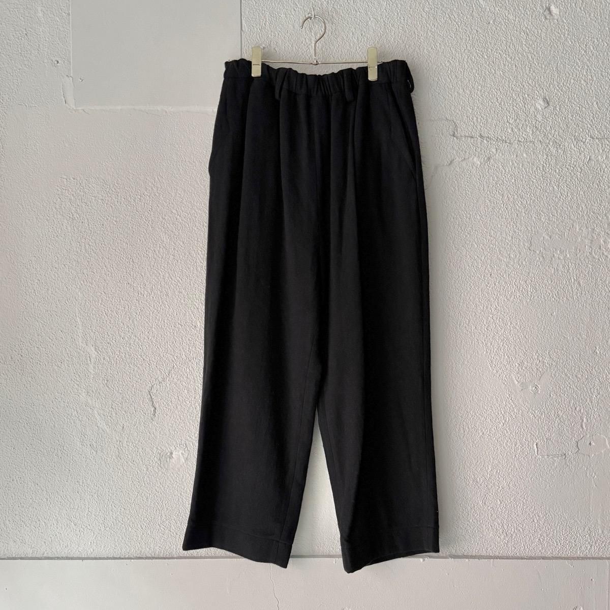 <img class='new_mark_img1' src='https://img.shop-pro.jp/img/new/icons13.gif' style='border:none;display:inline;margin:0px;padding:0px;width:auto;' />suzuki takayuki fulling wide-straight pantsʥ業 ե 磻ɥȥ졼ȥѥġ  / Black