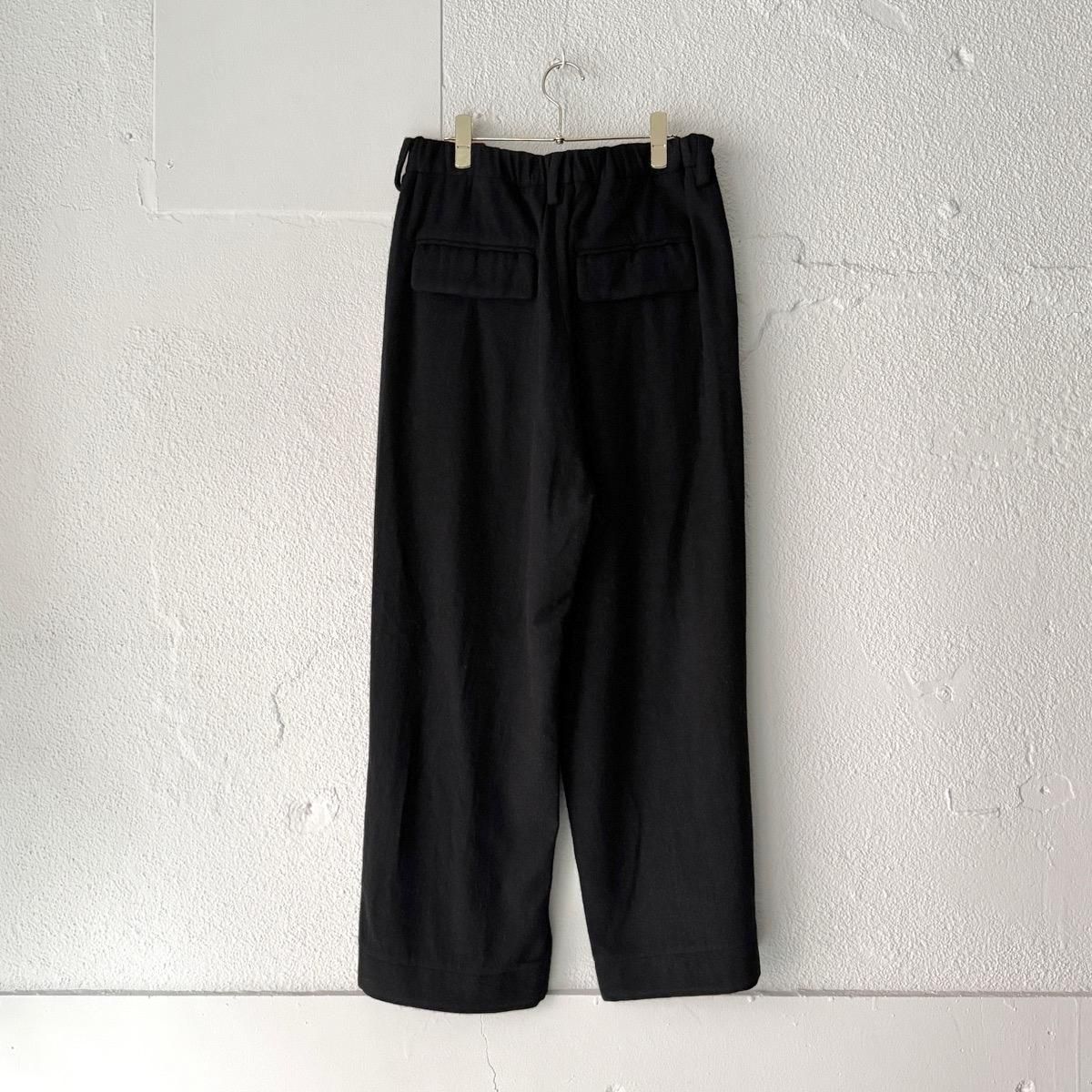 <img class='new_mark_img1' src='https://img.shop-pro.jp/img/new/icons13.gif' style='border:none;display:inline;margin:0px;padding:0px;width:auto;' />suzuki takayuki fulling wide-straight pantsʥ業 ե 磻ɥȥ졼ȥѥġ  / Black