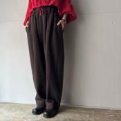 <img class='new_mark_img1' src='https://img.shop-pro.jp/img/new/icons13.gif' style='border:none;display:inline;margin:0px;padding:0px;width:auto;' />suzuki takayuki fulling wide-straight pantsʥ業 ե 磻ɥȥ졼ȥѥġ  / dark walnut
