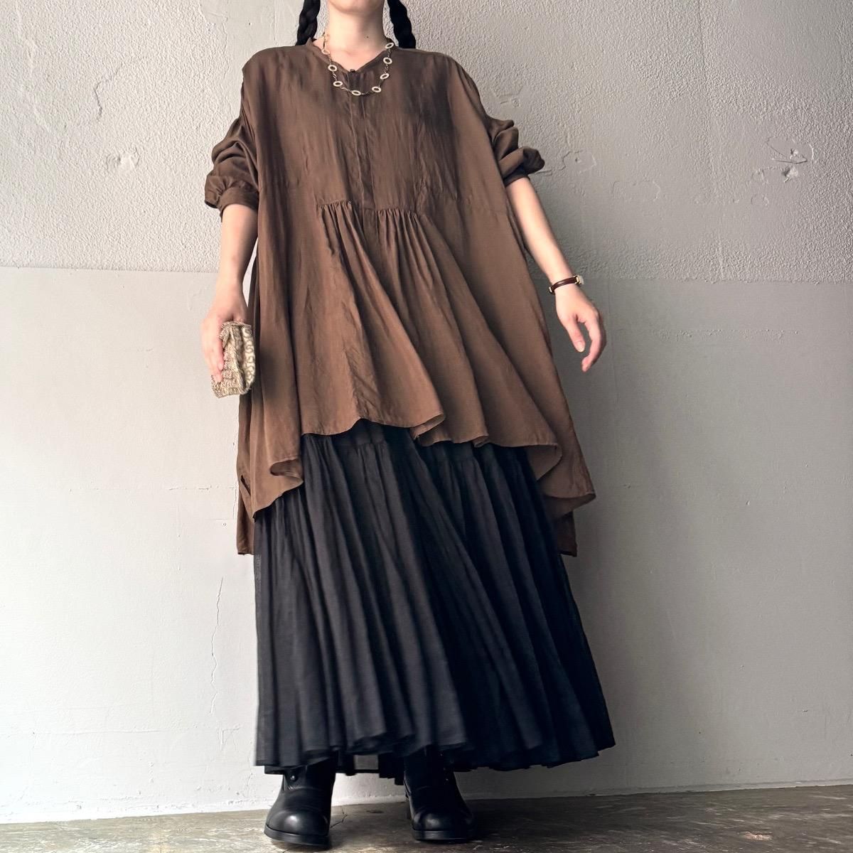 <img class='new_mark_img1' src='https://img.shop-pro.jp/img/new/icons13.gif' style='border:none;display:inline;margin:0px;padding:0px;width:auto;' />suzuki takayuki broad blouseʥ業 ֥ɥ֥饦Fallen leaf