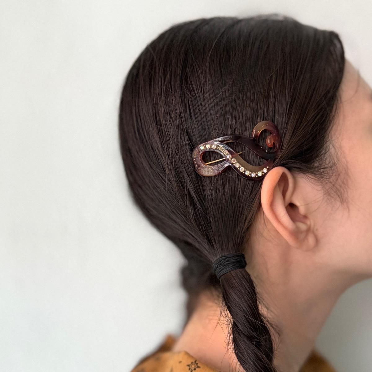 <img class='new_mark_img1' src='https://img.shop-pro.jp/img/new/icons13.gif' style='border:none;display:inline;margin:0px;padding:0px;width:auto;' />1950ǯ ե ɥơ  Хå Dead StockFrench Old Acetate Hair Clip 