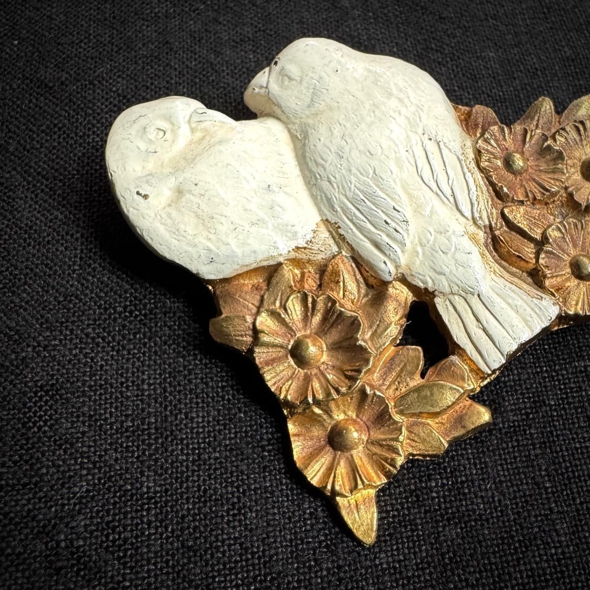 1950ǯ ե ᥿ Ļ ڥ ֥French Metal Brooch 