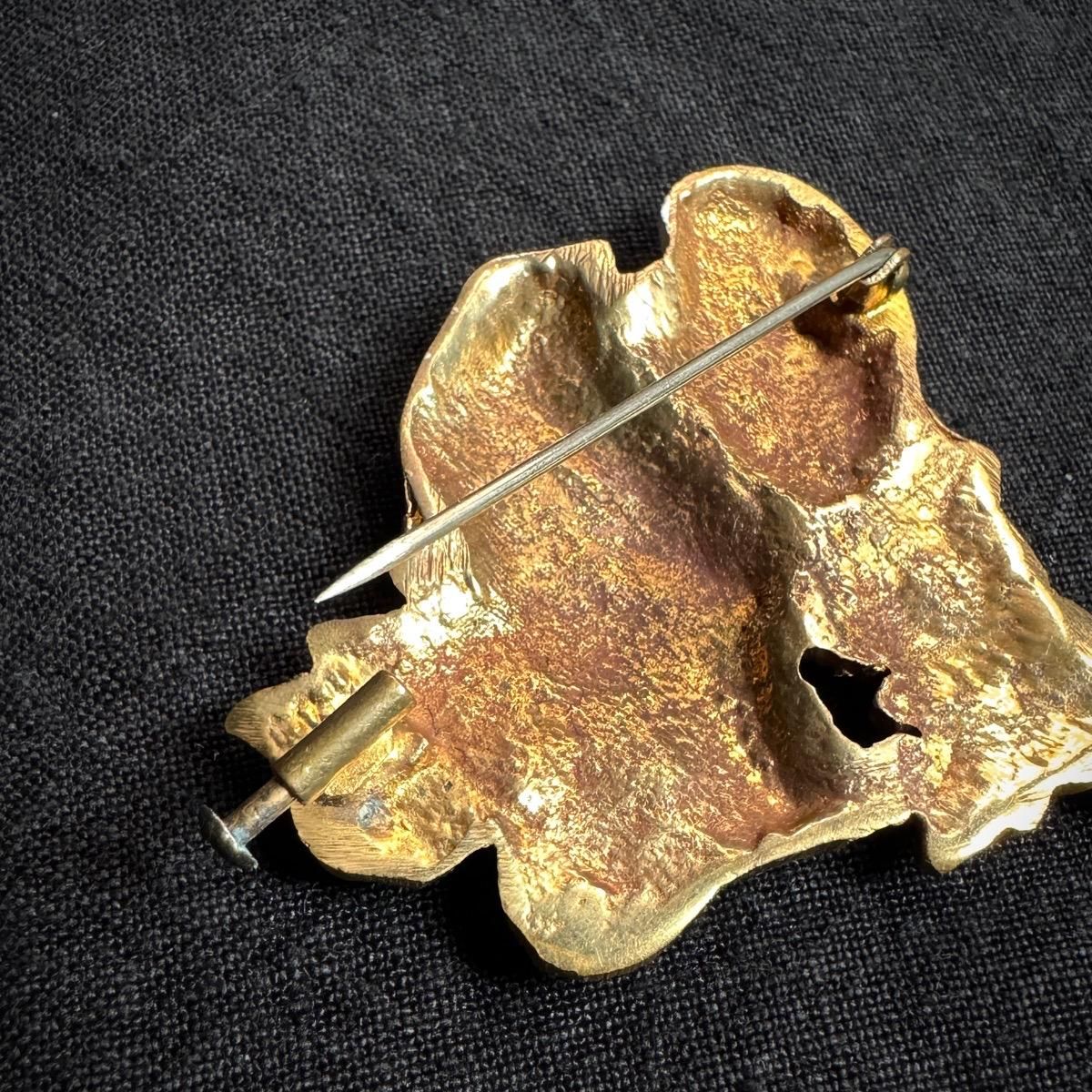 1950ǯ ե ᥿ Ļ ڥ ֥French Metal Brooch 