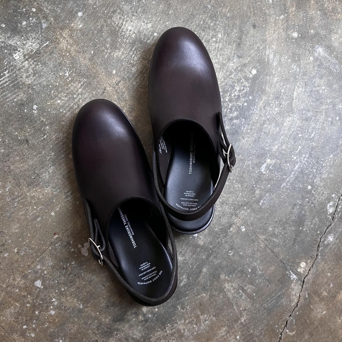 <img class='new_mark_img1' src='https://img.shop-pro.jp/img/new/icons13.gif' style='border:none;display:inline;margin:0px;padding:0px;width:auto;' />BEAUTIFUL SHOES Single Belt Clogsʥӥ塼ƥե륷塼 󥰥٥ åBrown