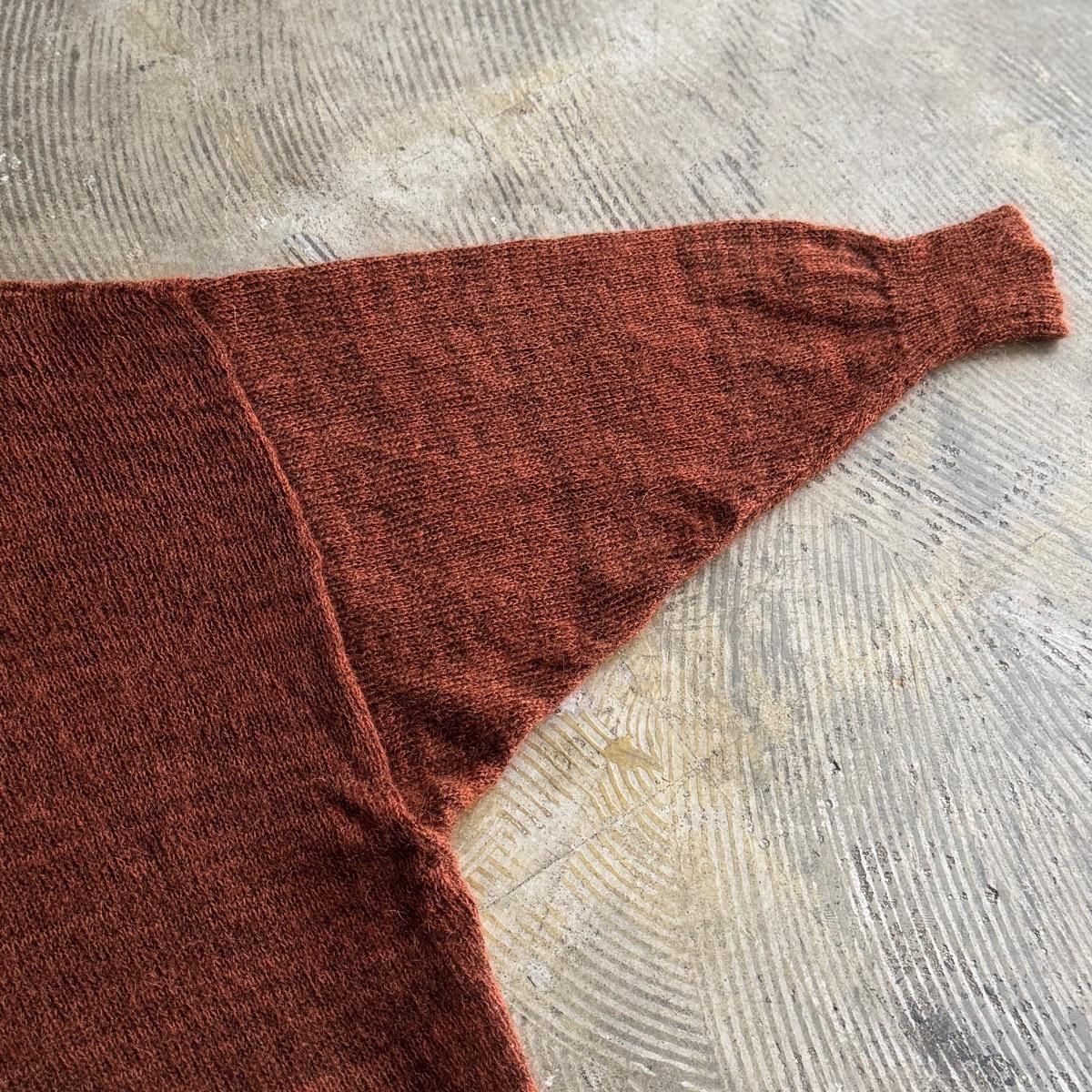 新品　suzuki takayuki ニットショール　オレンジ　レイヤード 新品 suzuki takayuki ニットショール オレンジ レイヤード