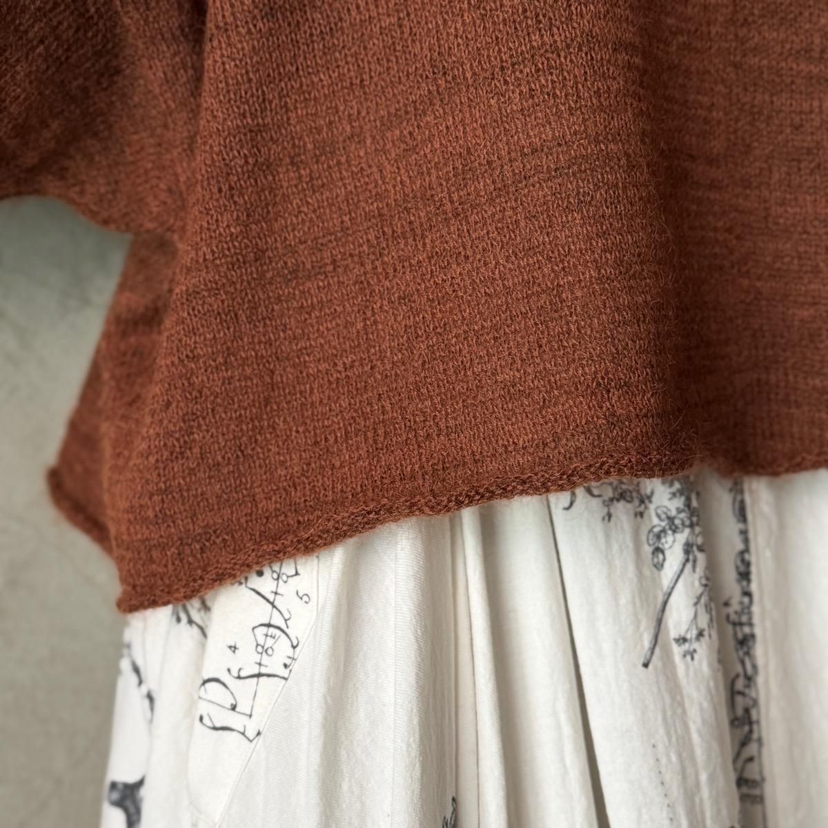 <img class='new_mark_img1' src='https://img.shop-pro.jp/img/new/icons13.gif' style='border:none;display:inline;margin:0px;padding:0px;width:auto;' />suzuki takayuki fulling knitted capeʥ業 ե ˥åƥɥסcopper brown