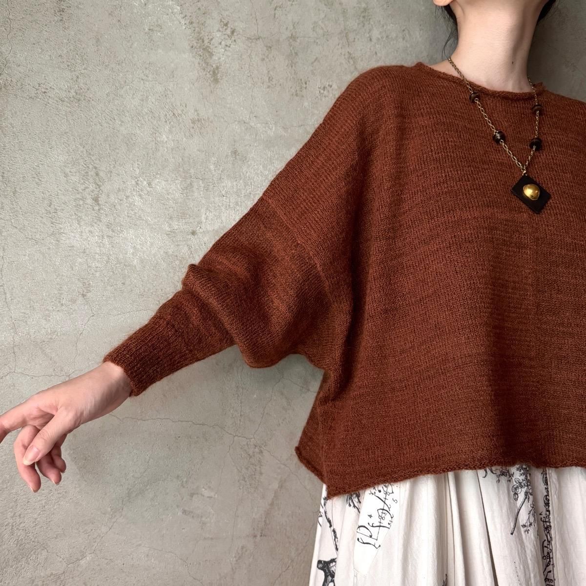<img class='new_mark_img1' src='https://img.shop-pro.jp/img/new/icons13.gif' style='border:none;display:inline;margin:0px;padding:0px;width:auto;' />suzuki takayuki fulling knitted capeʥ業 ե ˥åƥɥסcopper brown
