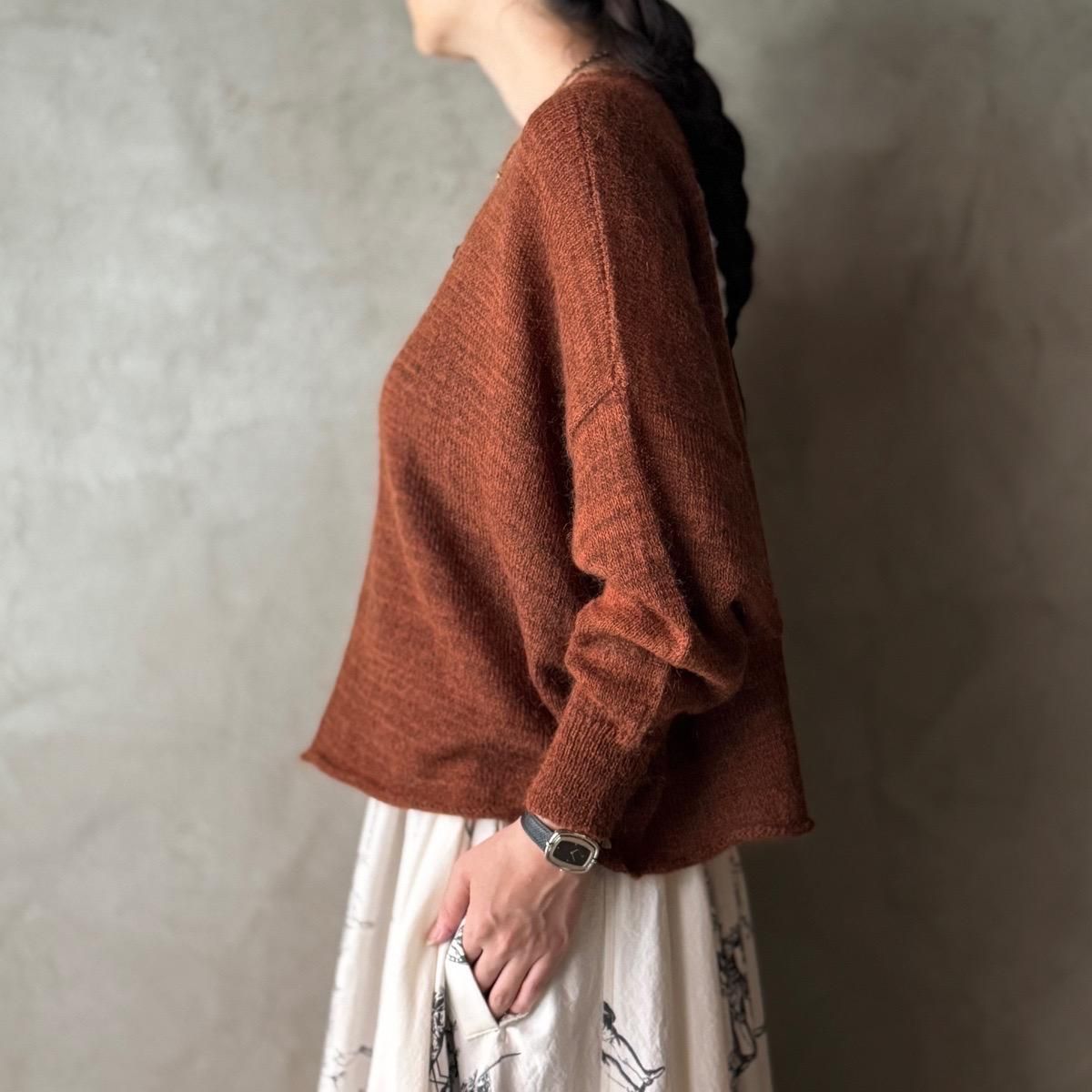 <img class='new_mark_img1' src='https://img.shop-pro.jp/img/new/icons13.gif' style='border:none;display:inline;margin:0px;padding:0px;width:auto;' />suzuki takayuki fulling knitted capeʥ業 ե ˥åƥɥסcopper brown