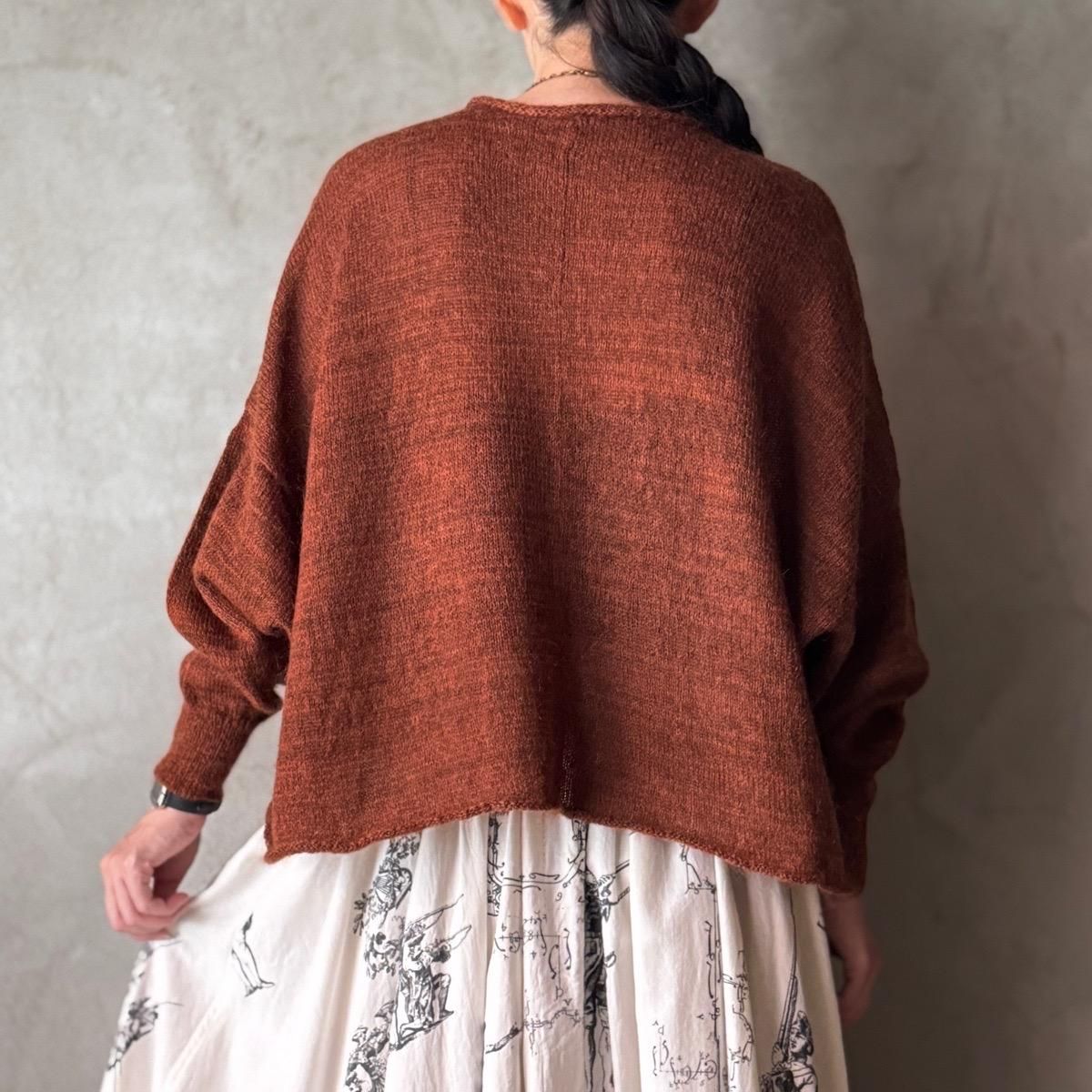 <img class='new_mark_img1' src='https://img.shop-pro.jp/img/new/icons13.gif' style='border:none;display:inline;margin:0px;padding:0px;width:auto;' />suzuki takayuki fulling knitted capeʥ業 ե ˥åƥɥסcopper brown