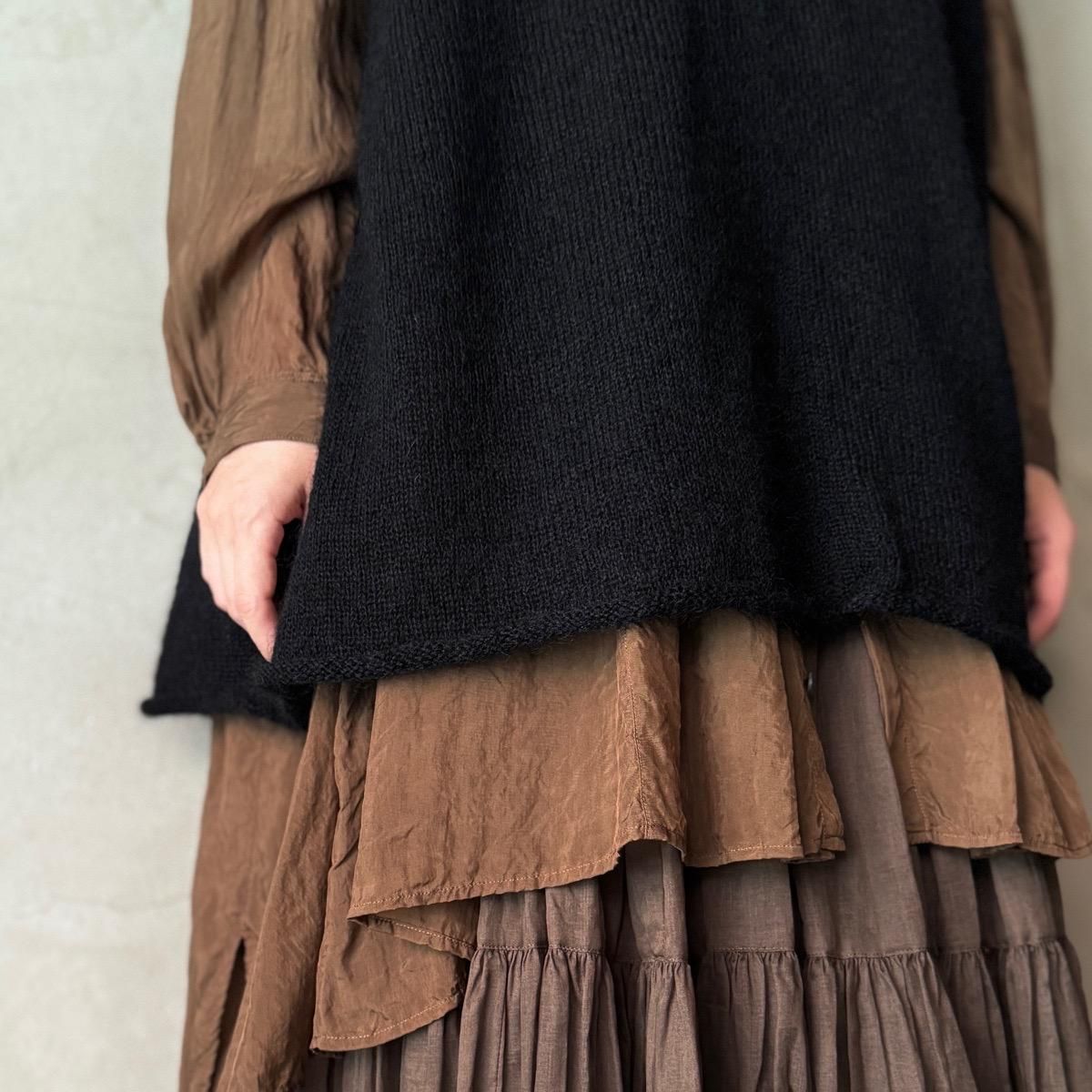 <img class='new_mark_img1' src='https://img.shop-pro.jp/img/new/icons13.gif' style='border:none;display:inline;margin:0px;padding:0px;width:auto;' />suzuki takayuki fulling knitted vestʥ業 ե ˥åƥɥ٥ȡblack