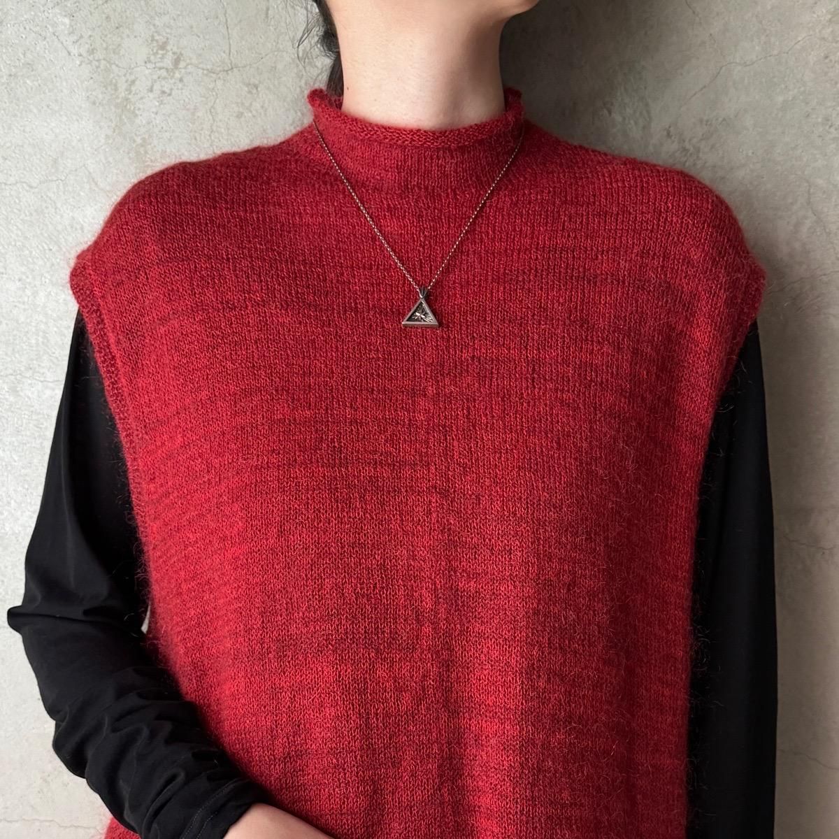 <img class='new_mark_img1' src='https://img.shop-pro.jp/img/new/icons13.gif' style='border:none;display:inline;margin:0px;padding:0px;width:auto;' />suzuki takayuki fulling knitted vestʥ業 ե ˥åƥɥ٥ȡgernet