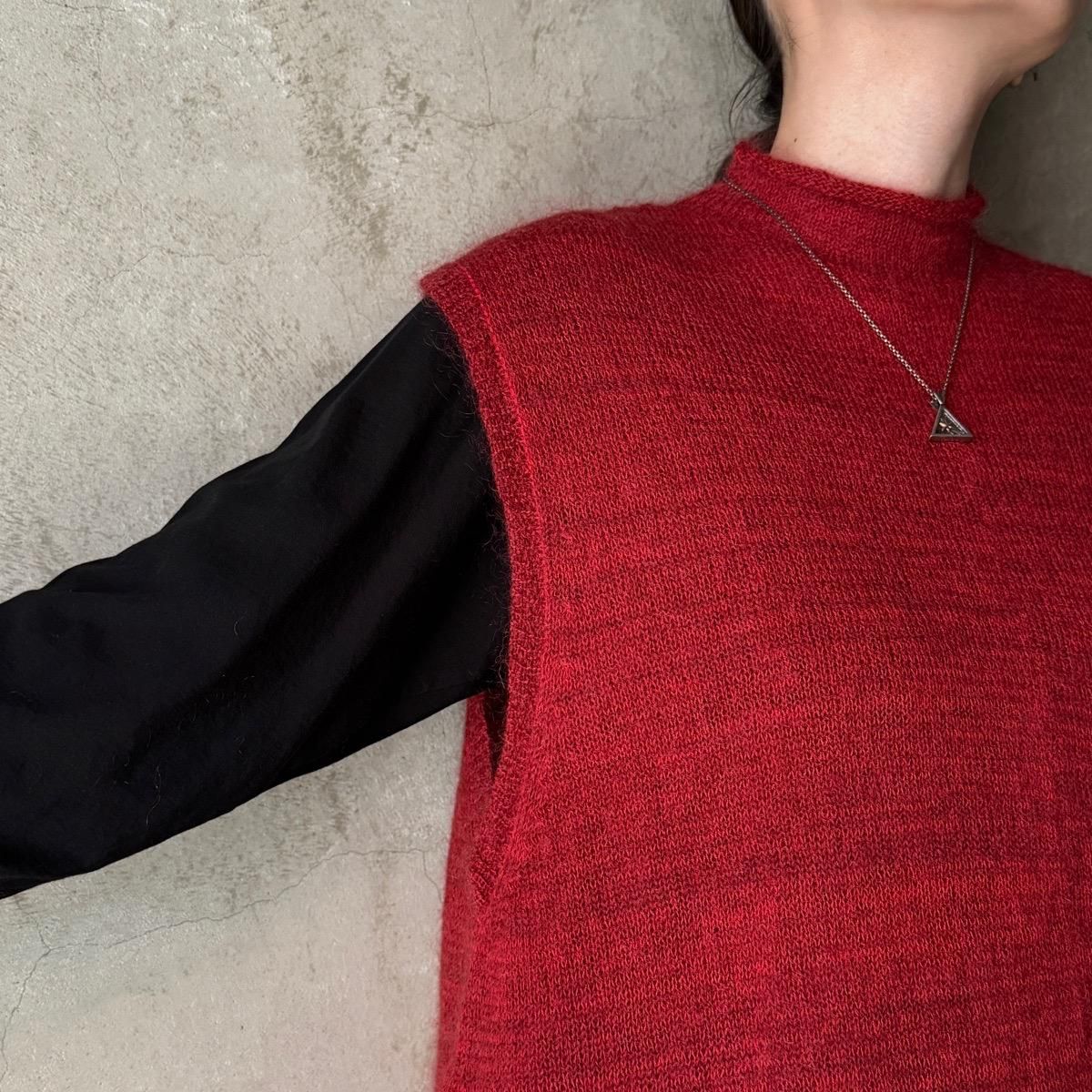 <img class='new_mark_img1' src='https://img.shop-pro.jp/img/new/icons13.gif' style='border:none;display:inline;margin:0px;padding:0px;width:auto;' />suzuki takayuki fulling knitted vestʥ業 ե ˥åƥɥ٥ȡgernet