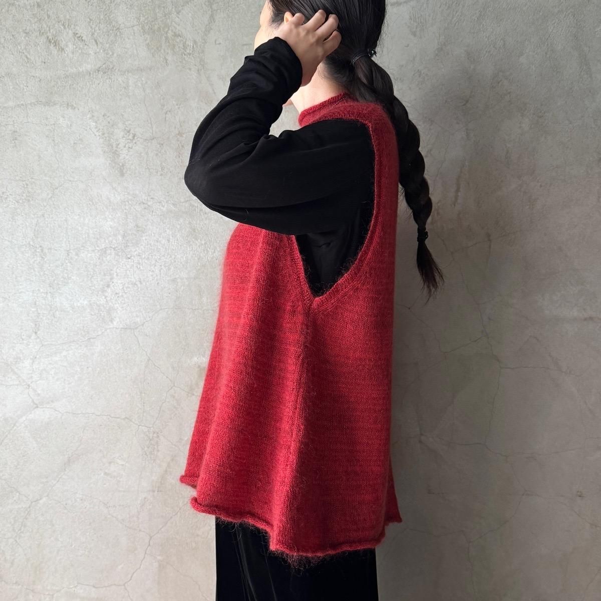 <img class='new_mark_img1' src='https://img.shop-pro.jp/img/new/icons13.gif' style='border:none;display:inline;margin:0px;padding:0px;width:auto;' />suzuki takayuki fulling knitted vestʥ業 ե ˥åƥɥ٥ȡgernet