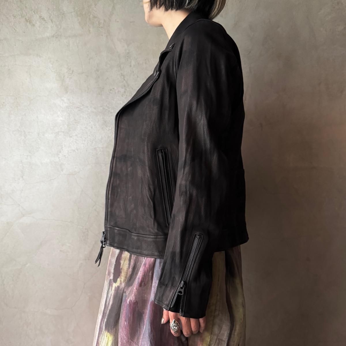<img class='new_mark_img1' src='https://img.shop-pro.jp/img/new/icons13.gif' style='border:none;display:inline;margin:0px;padding:0px;width:auto;' />suzuki takayuki leather moto jacketʥ業 쥶 ȥ㥱åȡblack