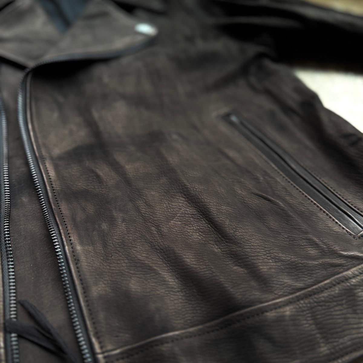 <img class='new_mark_img1' src='https://img.shop-pro.jp/img/new/icons13.gif' style='border:none;display:inline;margin:0px;padding:0px;width:auto;' />suzuki takayuki leather moto jacketʥ業 쥶 ȥ㥱åȡblack