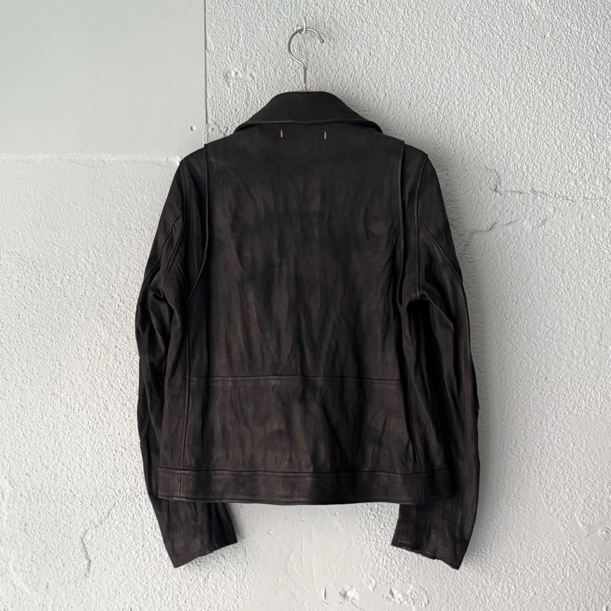 <img class='new_mark_img1' src='https://img.shop-pro.jp/img/new/icons13.gif' style='border:none;display:inline;margin:0px;padding:0px;width:auto;' />suzuki takayuki leather moto jacketʥ業 쥶 ȥ㥱åȡblack