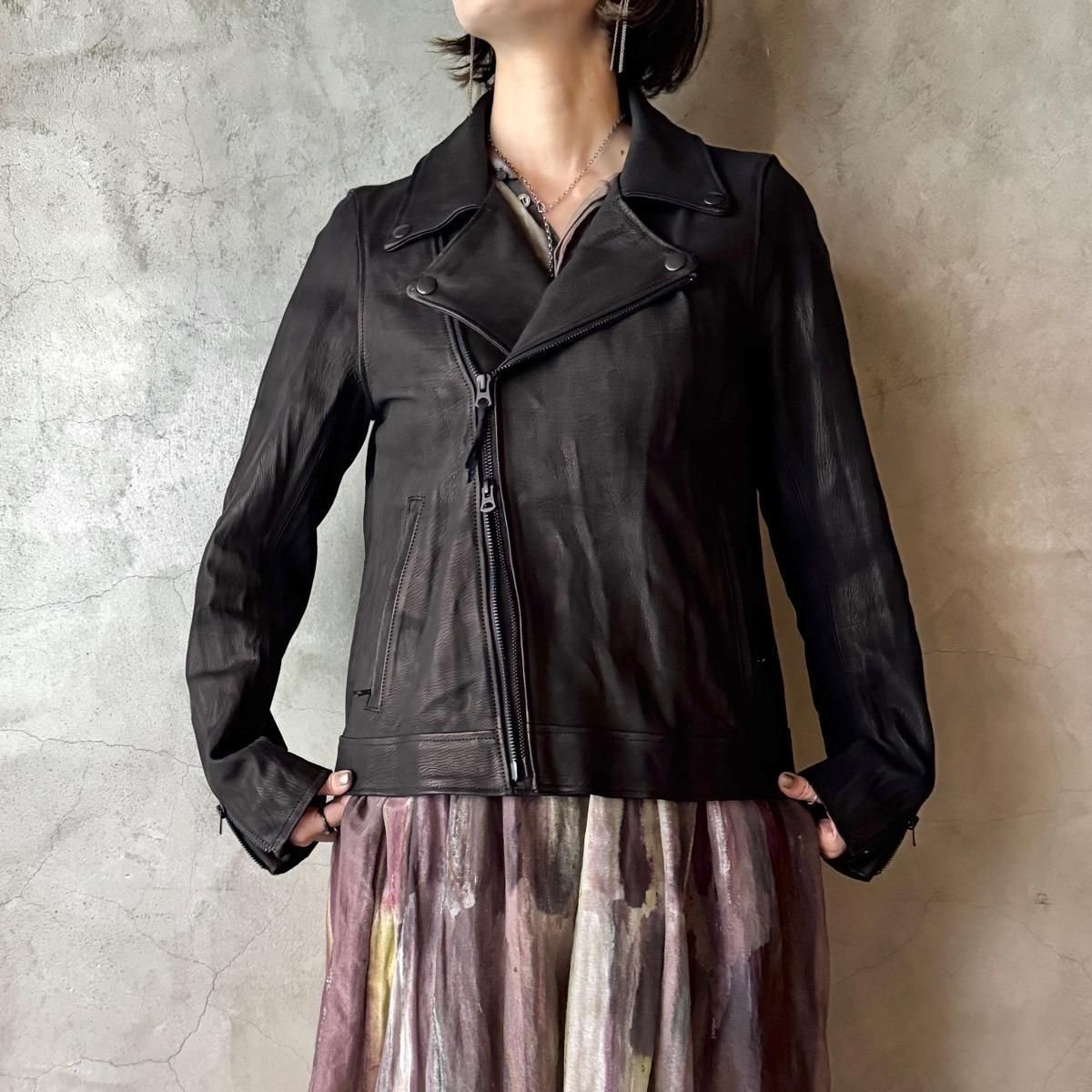 <img class='new_mark_img1' src='https://img.shop-pro.jp/img/new/icons13.gif' style='border:none;display:inline;margin:0px;padding:0px;width:auto;' />suzuki takayuki leather moto jacketʥ業 쥶 ȥ㥱åȡblack