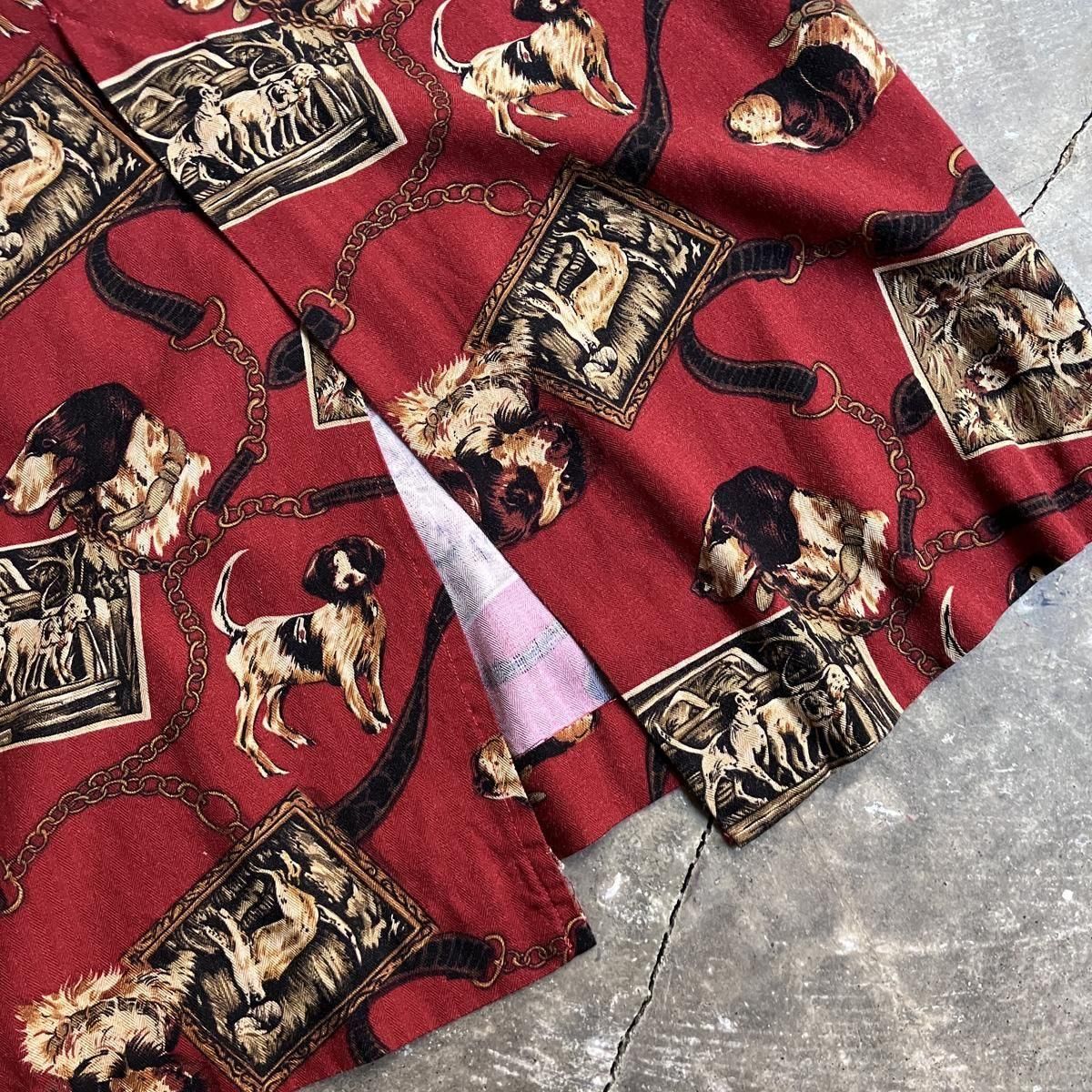 <img class='new_mark_img1' src='https://img.shop-pro.jp/img/new/icons13.gif' style='border:none;display:inline;margin:0px;padding:0px;width:auto;' />U.S. ơ  ץ  󥰥ȡVintage Dog Print Tight Long Skirt