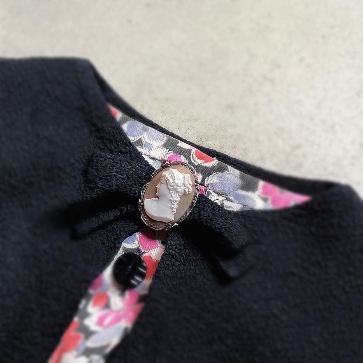 1940年代 シルバー シェルカメオ ブローチ（Silver Shell Cameo Brooch