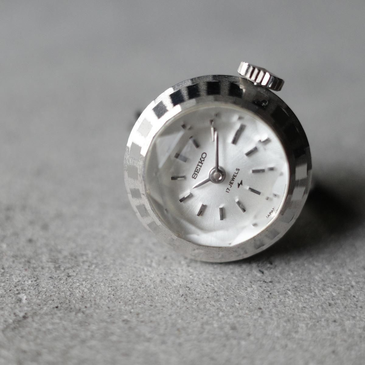 <img class='new_mark_img1' src='https://img.shop-pro.jp/img/new/icons13.gif' style='border:none;display:inline;margin:0px;padding:0px;width:auto;' />SEIKO RING WATCHʥ 󥰥å˥åȥ饹 DEAD STOCK