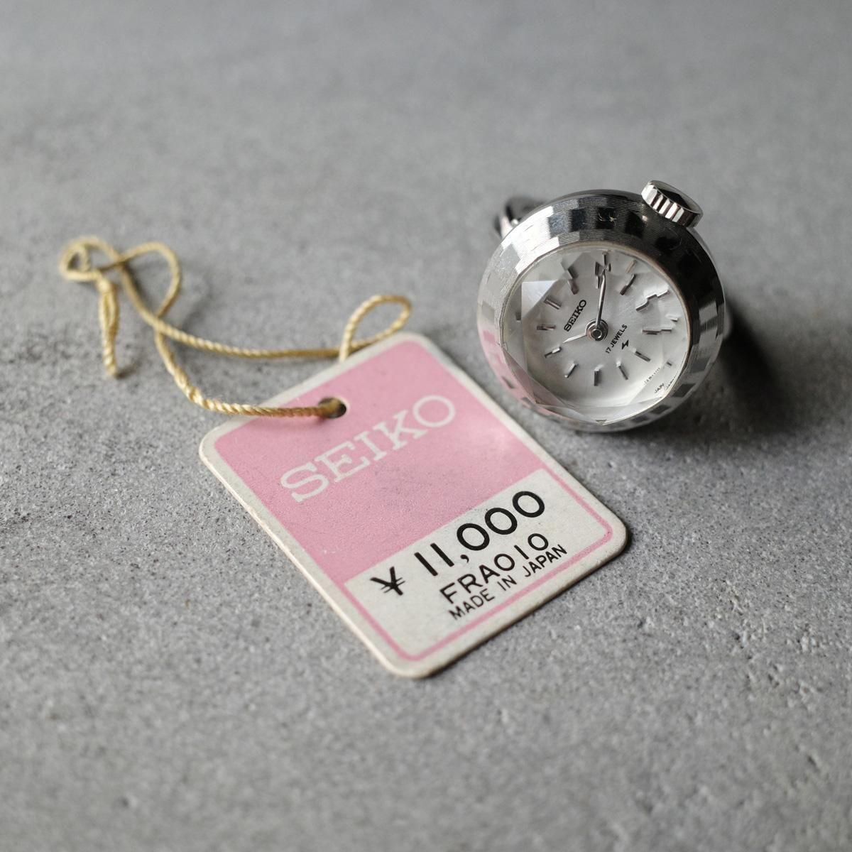 <img class='new_mark_img1' src='https://img.shop-pro.jp/img/new/icons13.gif' style='border:none;display:inline;margin:0px;padding:0px;width:auto;' />SEIKO RING WATCHʥ 󥰥å˥åȥ饹 DEAD STOCK