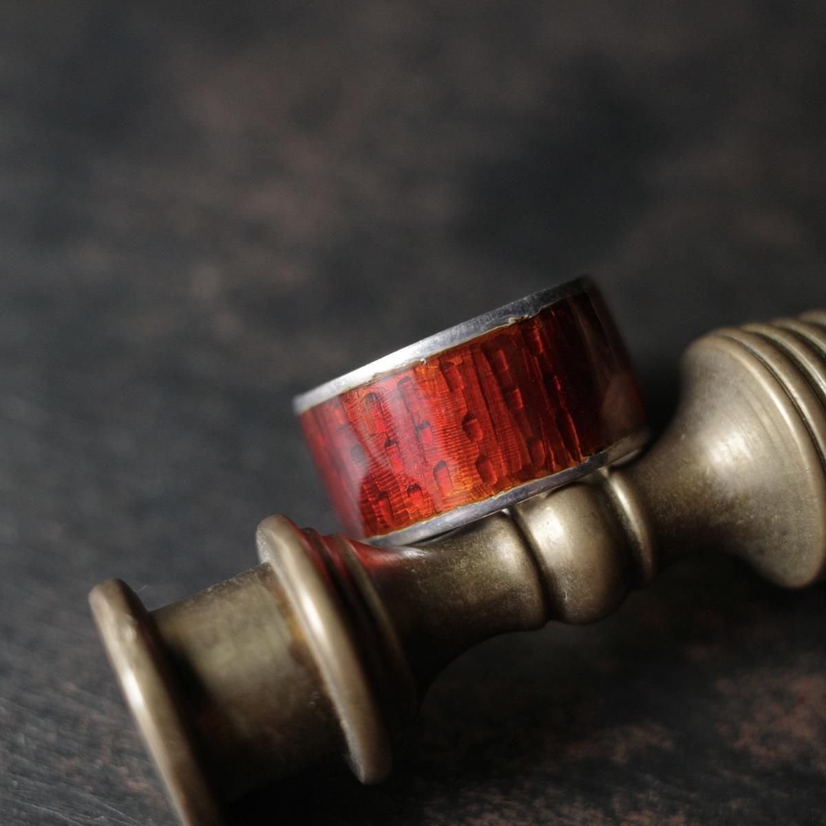 <img class='new_mark_img1' src='https://img.shop-pro.jp/img/new/icons13.gif' style='border:none;display:inline;margin:0px;padding:0px;width:auto;' />С å ʥ 󥰡Vintage Silver Red Enamel Ring