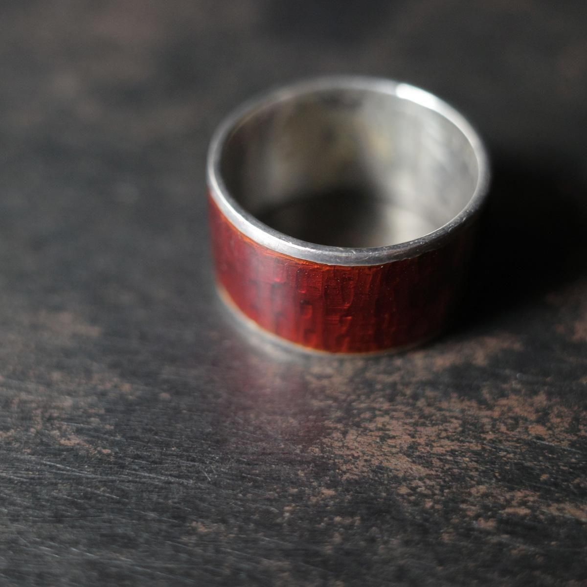 <img class='new_mark_img1' src='https://img.shop-pro.jp/img/new/icons13.gif' style='border:none;display:inline;margin:0px;padding:0px;width:auto;' />С å ʥ 󥰡Vintage Silver Red Enamel Ring