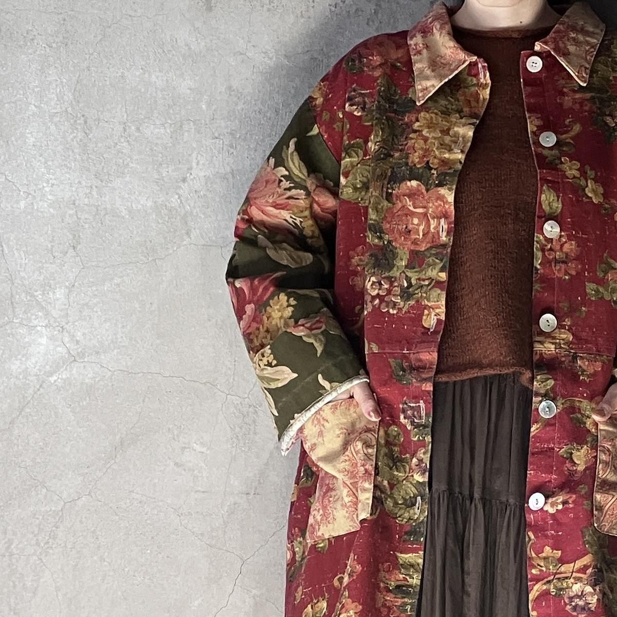 <img class='new_mark_img1' src='https://img.shop-pro.jp/img/new/icons13.gif' style='border:none;display:inline;margin:0px;padding:0px;width:auto;' />U.S. ơ  ץ åȥ󥭥Х 㥱åȡVintage Floral Print Jacket