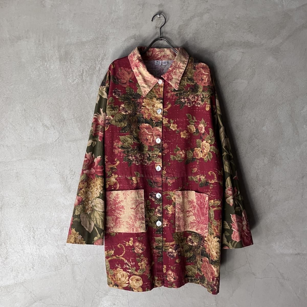 <img class='new_mark_img1' src='https://img.shop-pro.jp/img/new/icons13.gif' style='border:none;display:inline;margin:0px;padding:0px;width:auto;' />U.S. ơ  ץ åȥ󥭥Х 㥱åȡVintage Floral Print Jacket