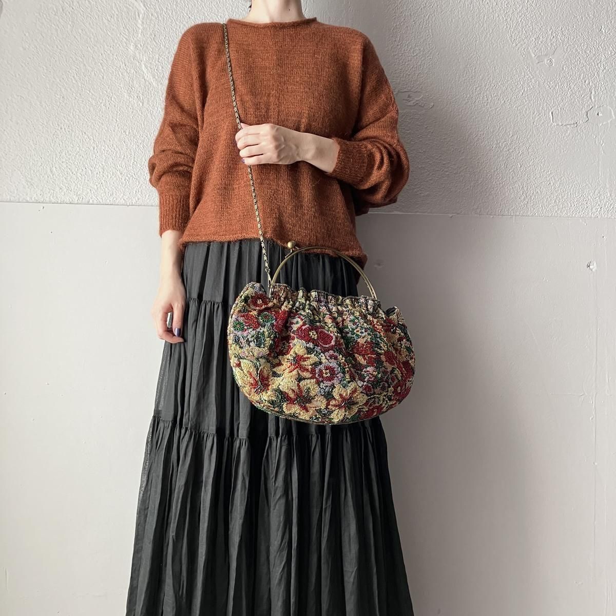 <img class='new_mark_img1' src='https://img.shop-pro.jp/img/new/icons13.gif' style='border:none;display:inline;margin:0px;padding:0px;width:auto;' />ơ ֥󿥤 ӡɽХåVintage Gobelin Weave Beads Embroidery Bag