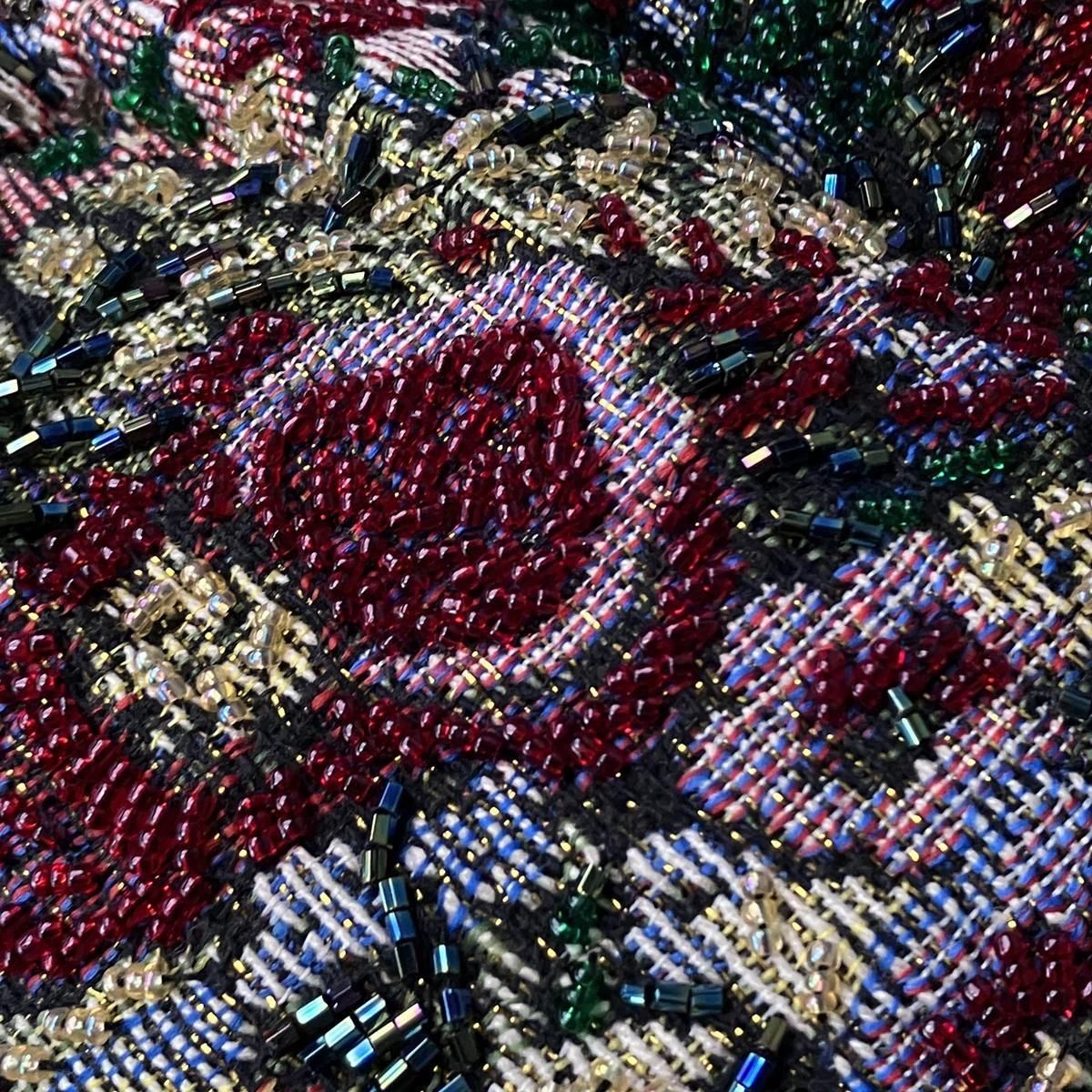 <img class='new_mark_img1' src='https://img.shop-pro.jp/img/new/icons13.gif' style='border:none;display:inline;margin:0px;padding:0px;width:auto;' />ơ ֥󿥤 ӡɽХåVintage Gobelin Weave Beads Embroidery Bag