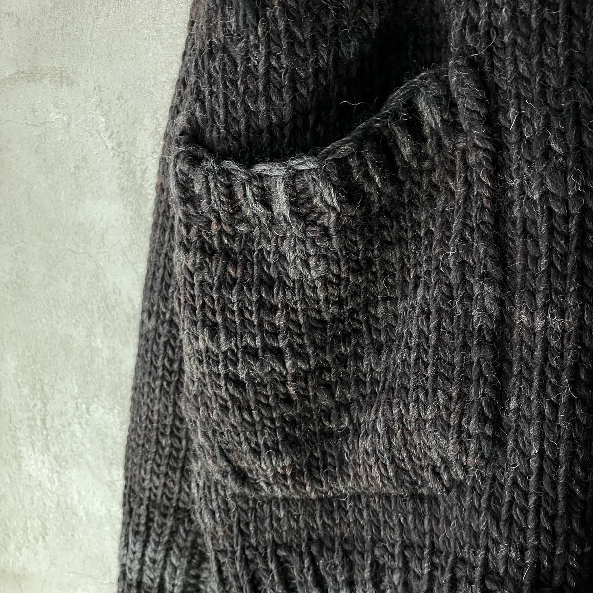 <img class='new_mark_img1' src='https://img.shop-pro.jp/img/new/icons13.gif' style='border:none;display:inline;margin:0px;padding:0px;width:auto;' />suzuki takayuki hand-knitted cardiganʥ業 ϥɥ˥åƥɥǥcharcoal brown