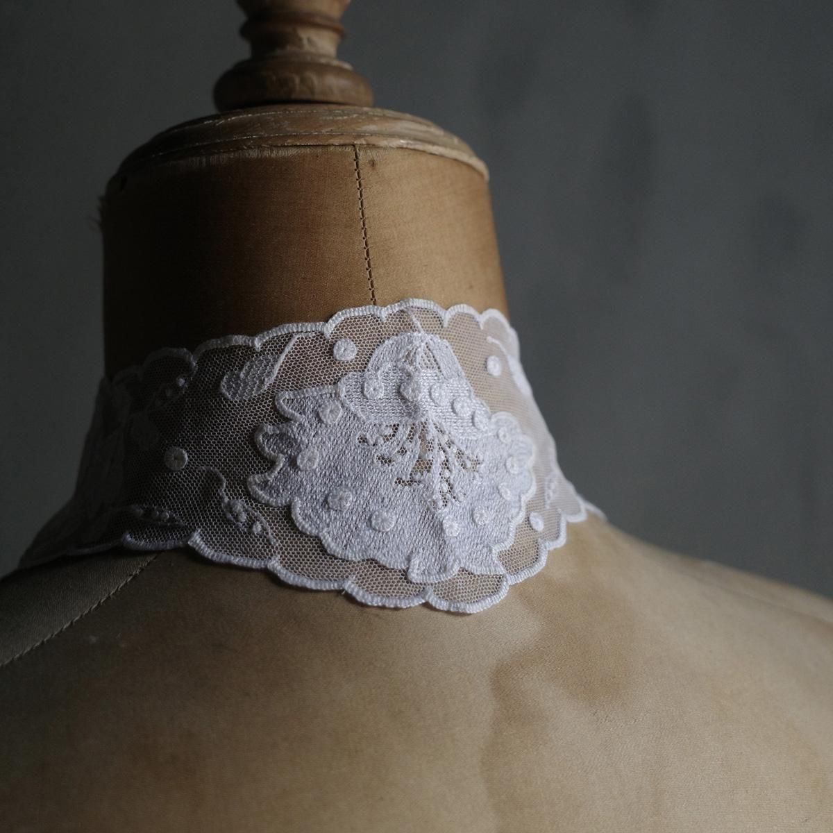 アンティーク リムリックレース つけ襟（Antique Limerick Lace Collar