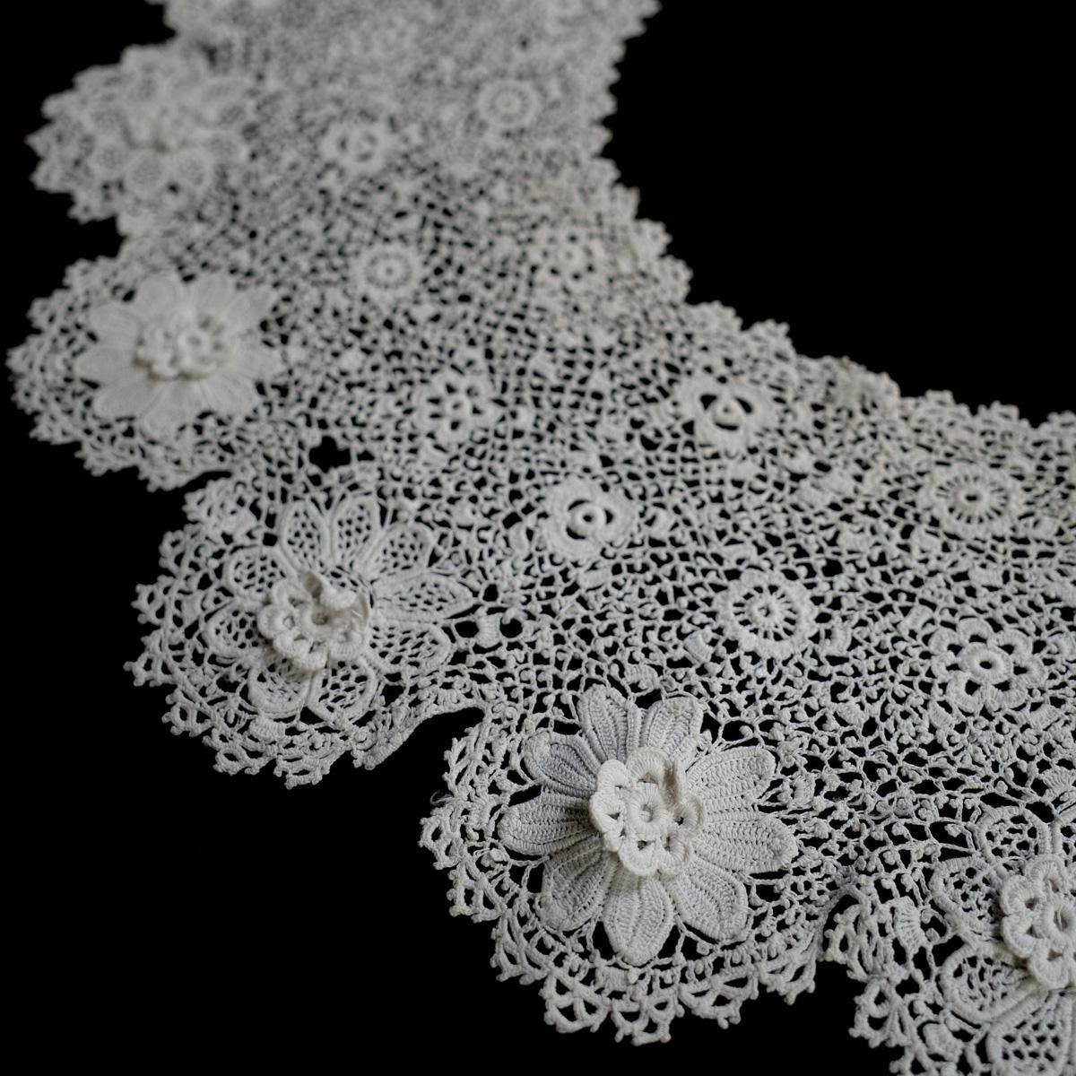 アンティーク アイリッシュクロッシェ レース つけ襟（Antique Lace