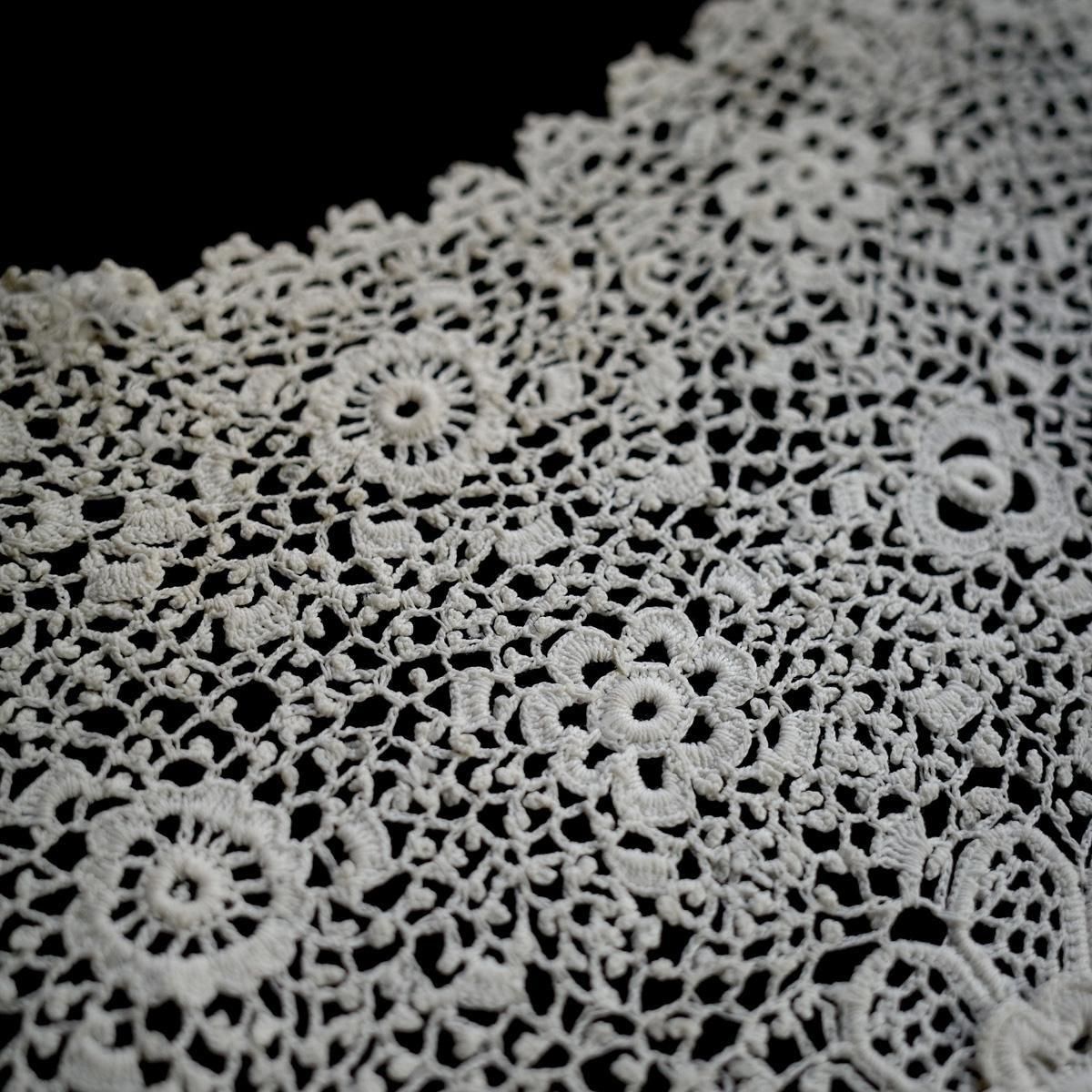 アンティーク アイリッシュクロッシェ レース つけ襟（Antique Lace