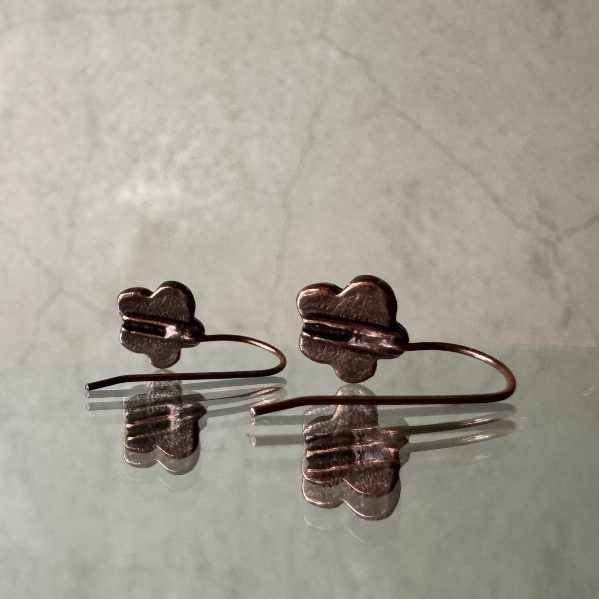 <img class='new_mark_img1' src='https://img.shop-pro.jp/img/new/icons13.gif' style='border:none;display:inline;margin:0px;padding:0px;width:auto;' />1970-80ǯ ֥ ʥ åɥե եåԥBronze Enamel EarringsDead Stock