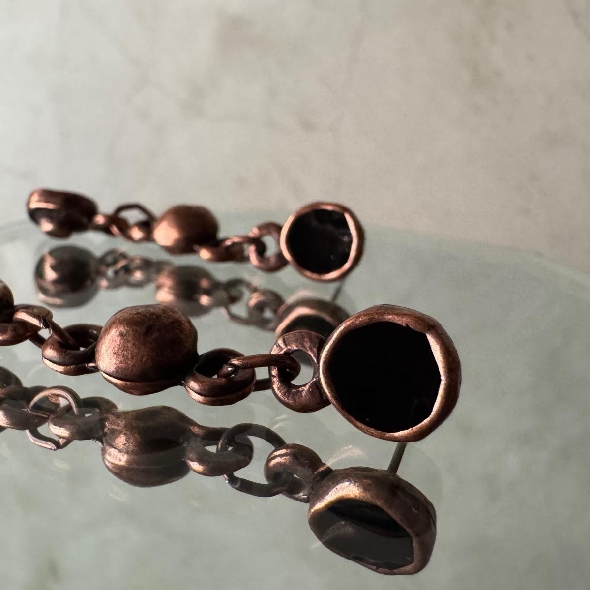 <img class='new_mark_img1' src='https://img.shop-pro.jp/img/new/icons13.gif' style='border:none;display:inline;margin:0px;padding:0px;width:auto;' />1970-80ǯ ֥ ʥ ֥å 󥰥ԥBronze Enamel EarringsDead Stock