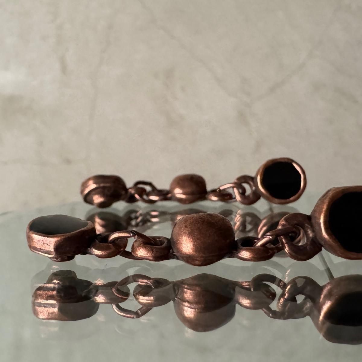 <img class='new_mark_img1' src='https://img.shop-pro.jp/img/new/icons13.gif' style='border:none;display:inline;margin:0px;padding:0px;width:auto;' />1970-80ǯ ֥ ʥ ֥å 󥰥ԥBronze Enamel EarringsDead Stock