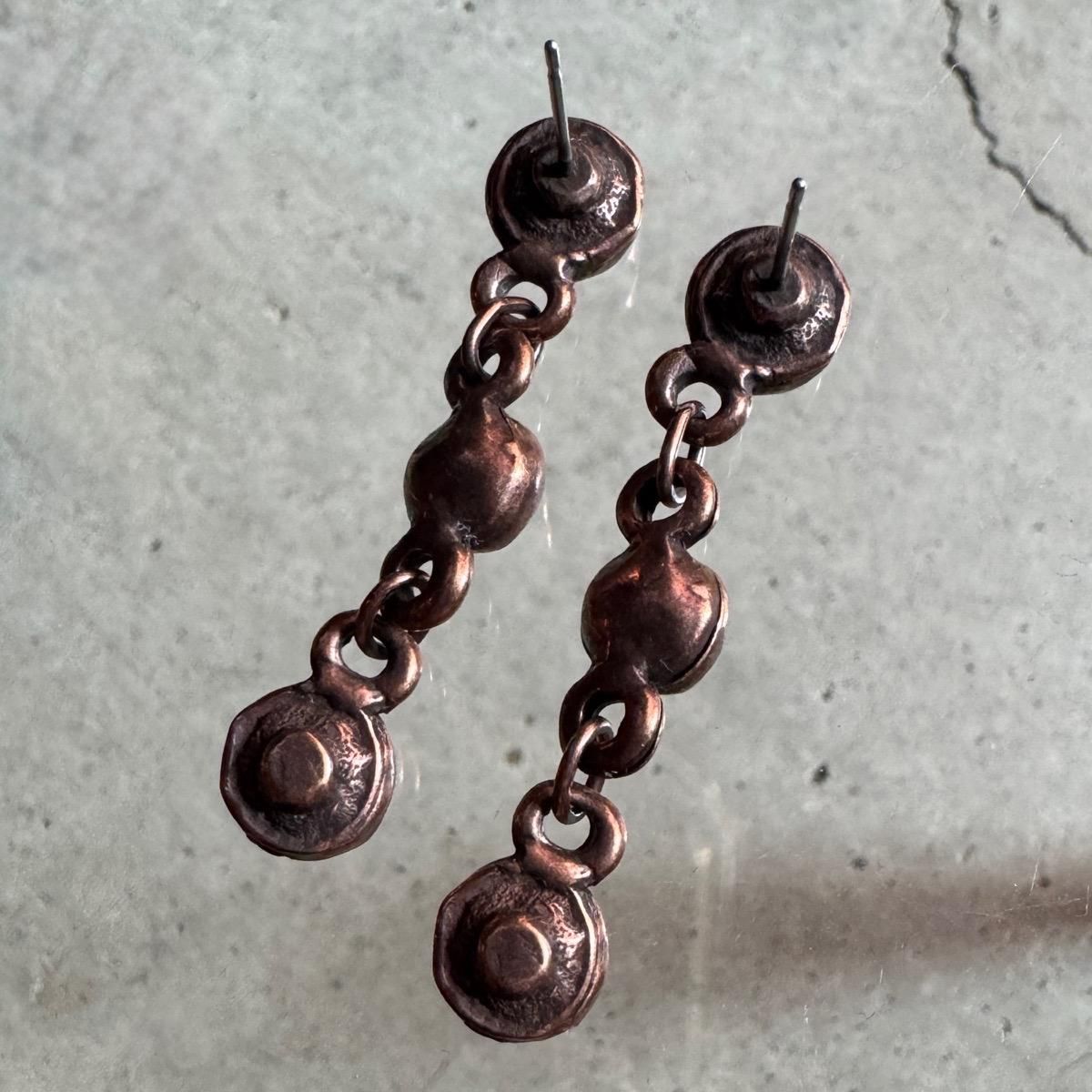 <img class='new_mark_img1' src='https://img.shop-pro.jp/img/new/icons13.gif' style='border:none;display:inline;margin:0px;padding:0px;width:auto;' />1970-80ǯ ֥ ʥ ֥å 󥰥ԥBronze Enamel EarringsDead Stock