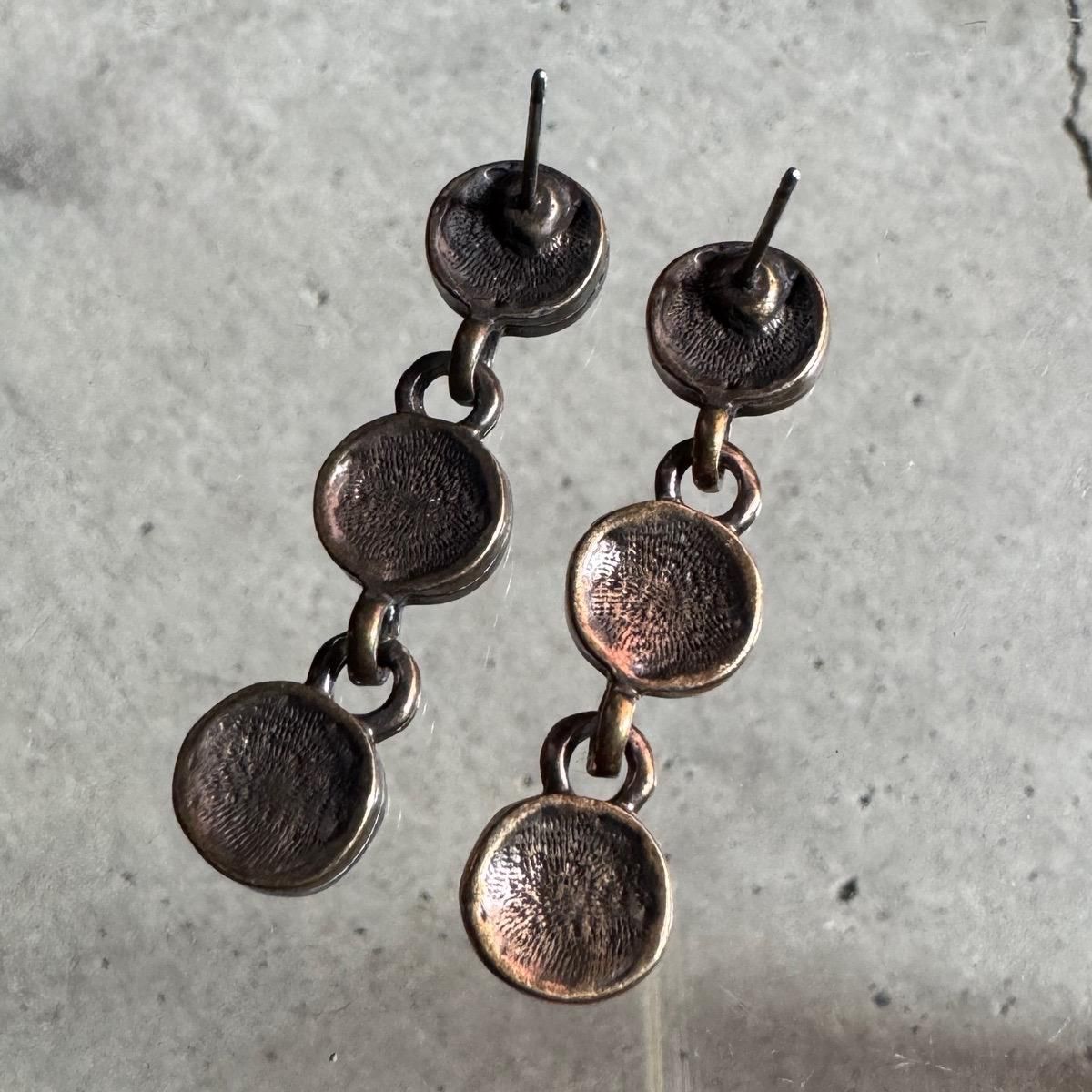 <img class='new_mark_img1' src='https://img.shop-pro.jp/img/new/icons13.gif' style='border:none;display:inline;margin:0px;padding:0px;width:auto;' />1970-80ǯ ֥ ʥ ֥饦 󥰥ԥBronze Enamel EarringsDead Stock